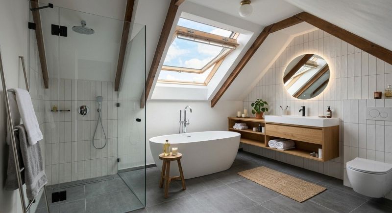 Attic Bathroom Remodeling in Milwaukee County, WI