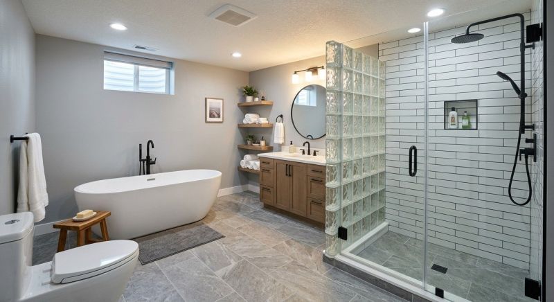 Basement Bathroom Remodeling in Milwaukee County, WI