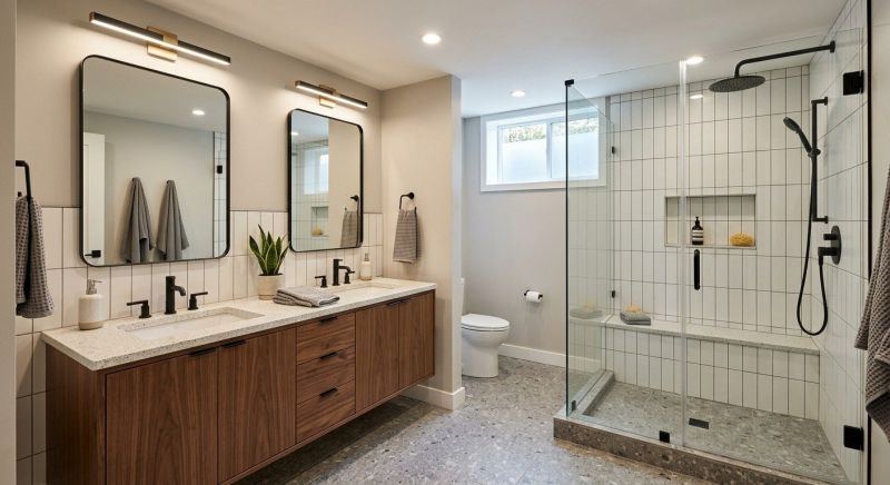 Basement Bathroom Remodeling in Milwaukee County, WI